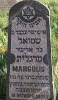 "Here lies our precious father, an upright and honorable man, the married Szmuel son of R. Eliezer Margolith [in German] Margolis who was killed in the bloodshed of his world in the time of ? 2nd Cheshvan 5676. May his soul be bound in the bond of everlasting life. [in Russian] 18 October 1905" (szpekh@cwu.edu)